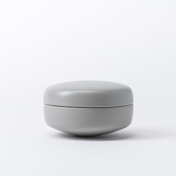 Small Belgian Block Storage Jar - Smooth Low-Profile Vanity Box