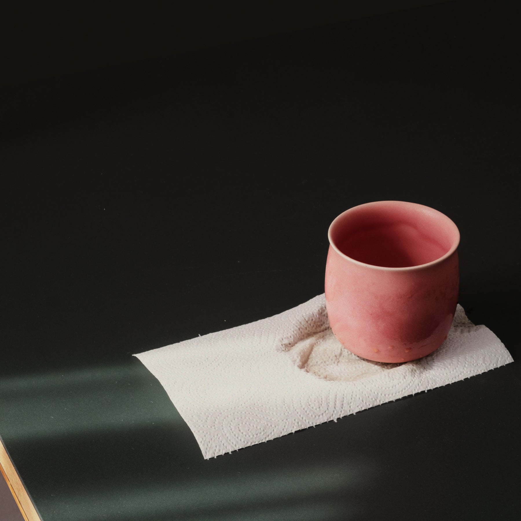 Set of 2 Medium Young Rose Drinking Cups - Smooth Handleless Shape - Image 3