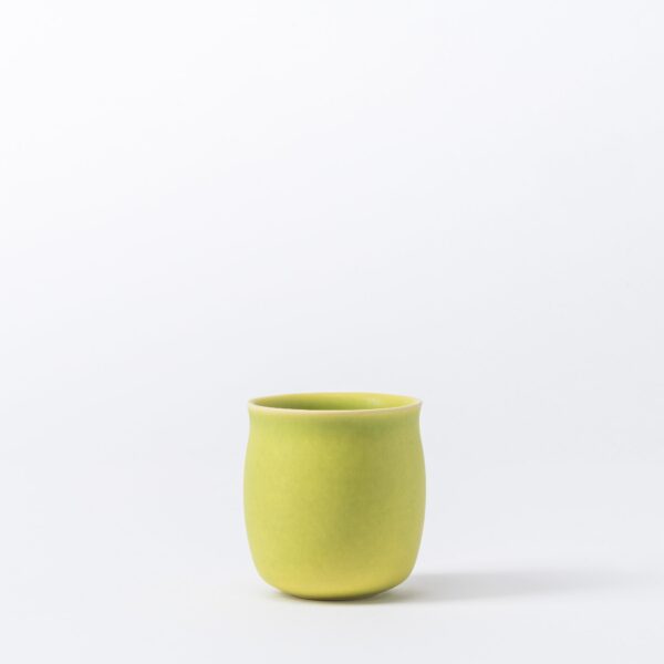 Set of 2 Small Spring Apple Tasting Cups - Rounded Ceramic Mini Set