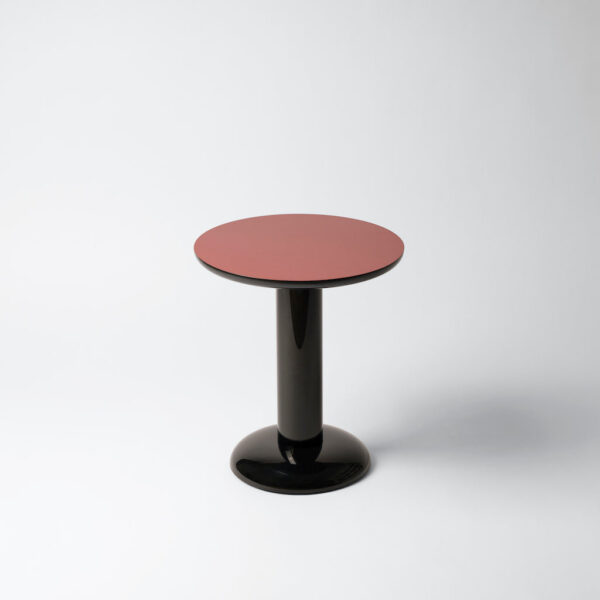 Round Coffee Table - Slim Pedestal Accent Design