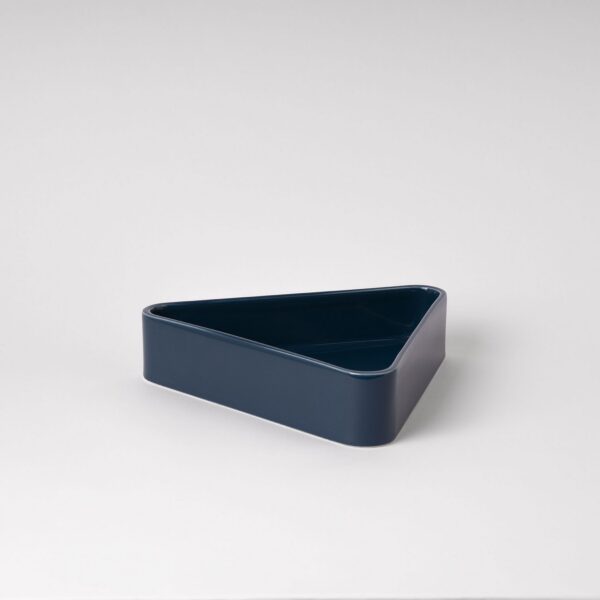 Snorkel Blue Geometric Bowl - Low-Profile Triangle Silhouette
