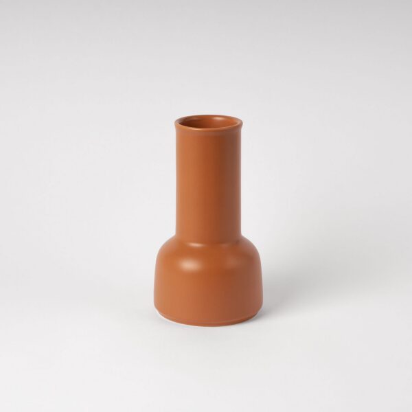 Cinnamon Ceramic Water Carafe - Rounded Bottle Silhouette