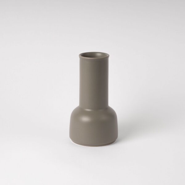 Smoke Green Ceramic Water Carafe - Rounded Bottle Silhouette
