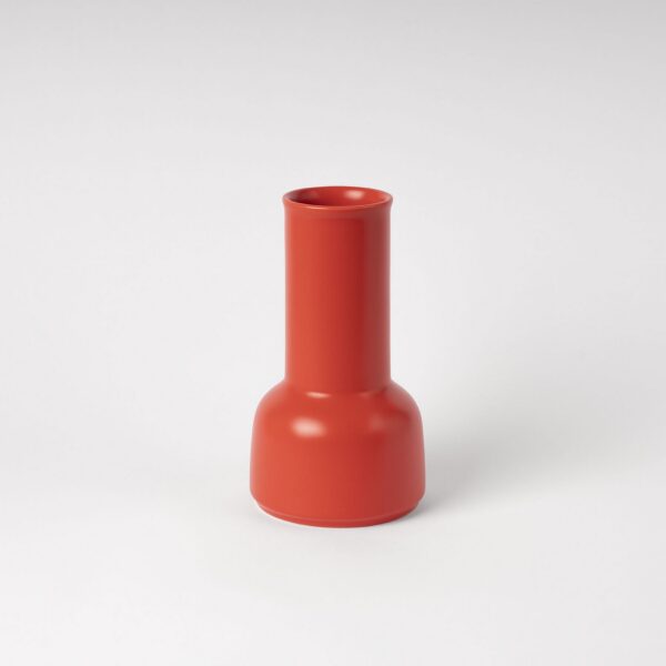 Strong Coral Sculptural Carafe - Tall-Neck Ceramic Pitcher